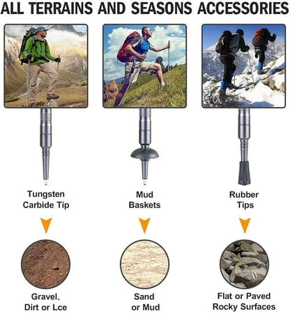 ForgeTrek – Robuster Wanderstock mit Versteckten Zubehörteilen