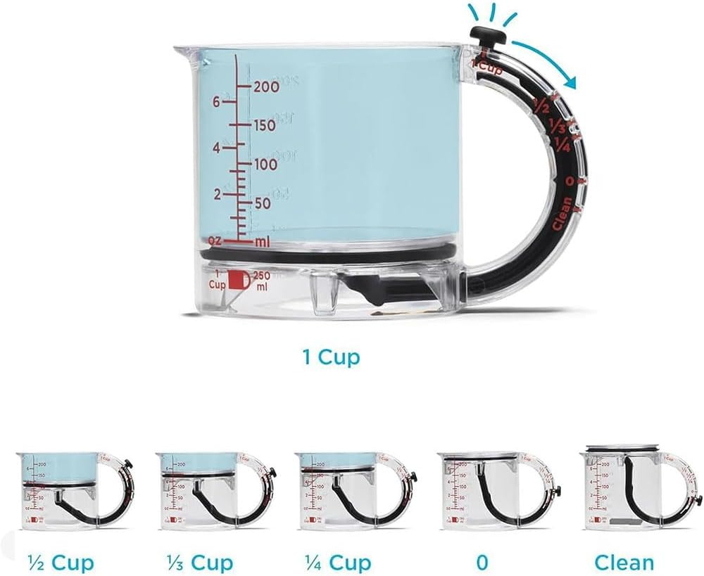 SmartMeasure™ | 4-in-1 verstellbarer Messbecher für einfaches Kochen | 50% Rabatt