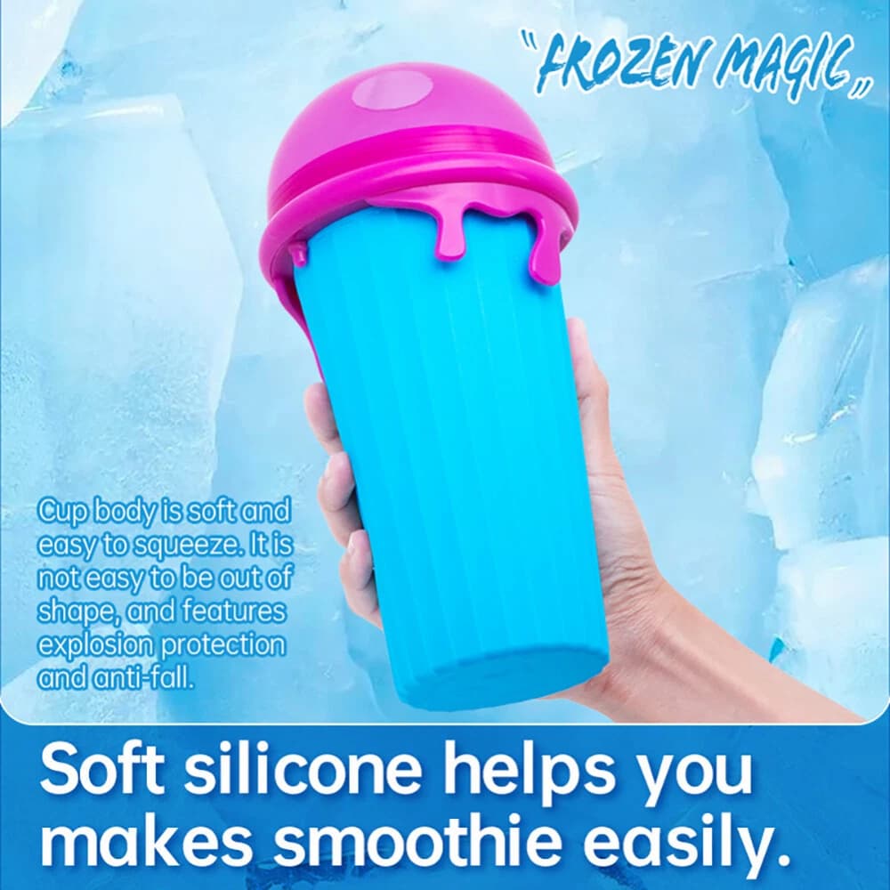 1+1 GRATIS | FrostSipChill – Slush Maker Becher für Kinder, Familie & heiße Sommertage
