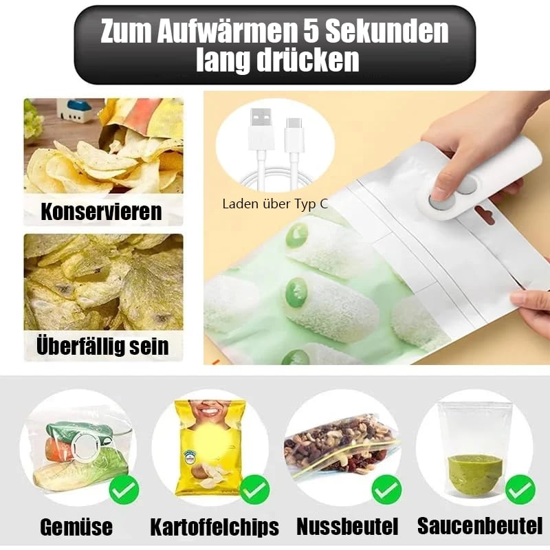 ZipKeeper™ | Mini-Beutel-Versiegler, tragbares 2-in-1-Werkzeug [Letzter Tag Rabatt]