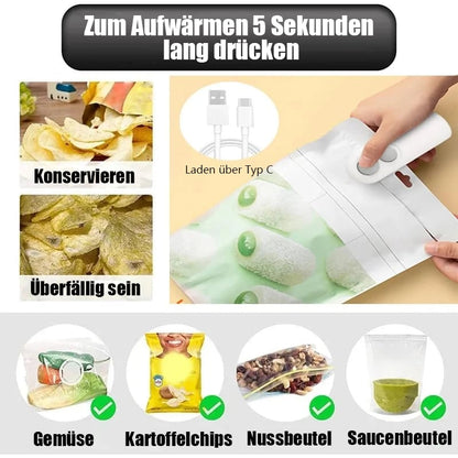 ZipKeeper™ | Mini-Beutel-Versiegler, tragbares 2-in-1-Werkzeug [Letzter Tag Rabatt]
