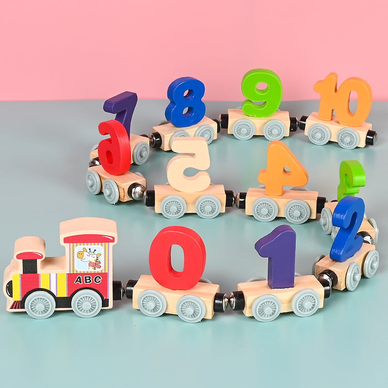 EduTrain – Magnetisches Holzeisenbahn-Puzzle
