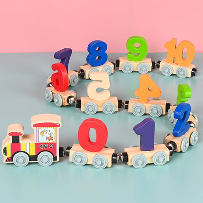 EduTrain – Magnetisches Holzeisenbahn-Puzzle
