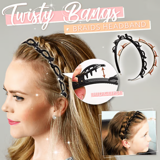 BangiTwist – Doppelte Haarstyling-Klammer für Ponyfrisuren