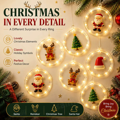 Weihnachtliche Vorhang-Lichterkette | USB-betrieben & mit Fernbedienung | 3,5 m