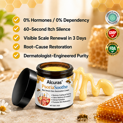 Alcuras® PsoriaSoothe – Hautregenerierende Creme mit Bienengift