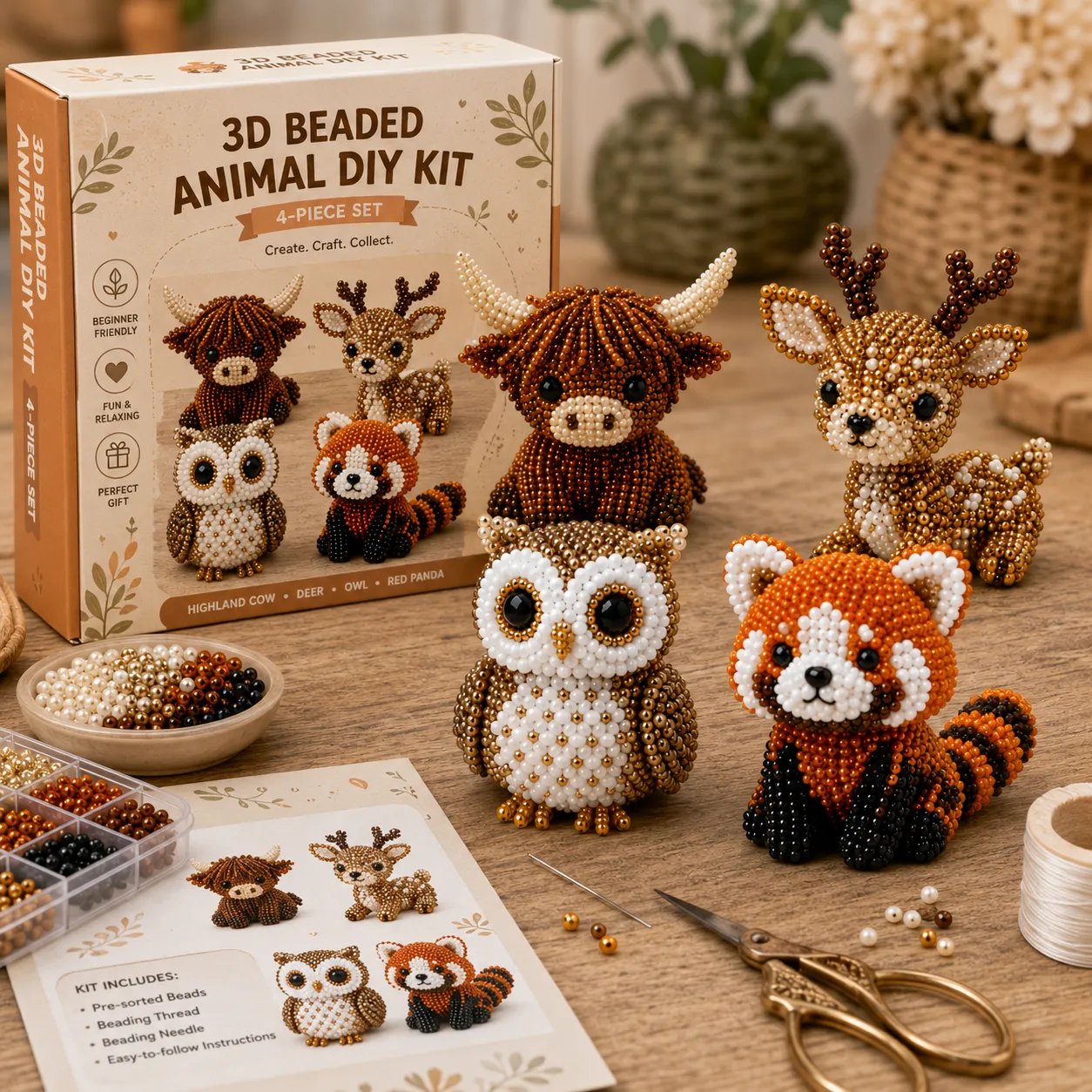 LumaBeads™ | Erstellen Sie niedliche 3D-Perlentierchen ganz einfach zu Hause