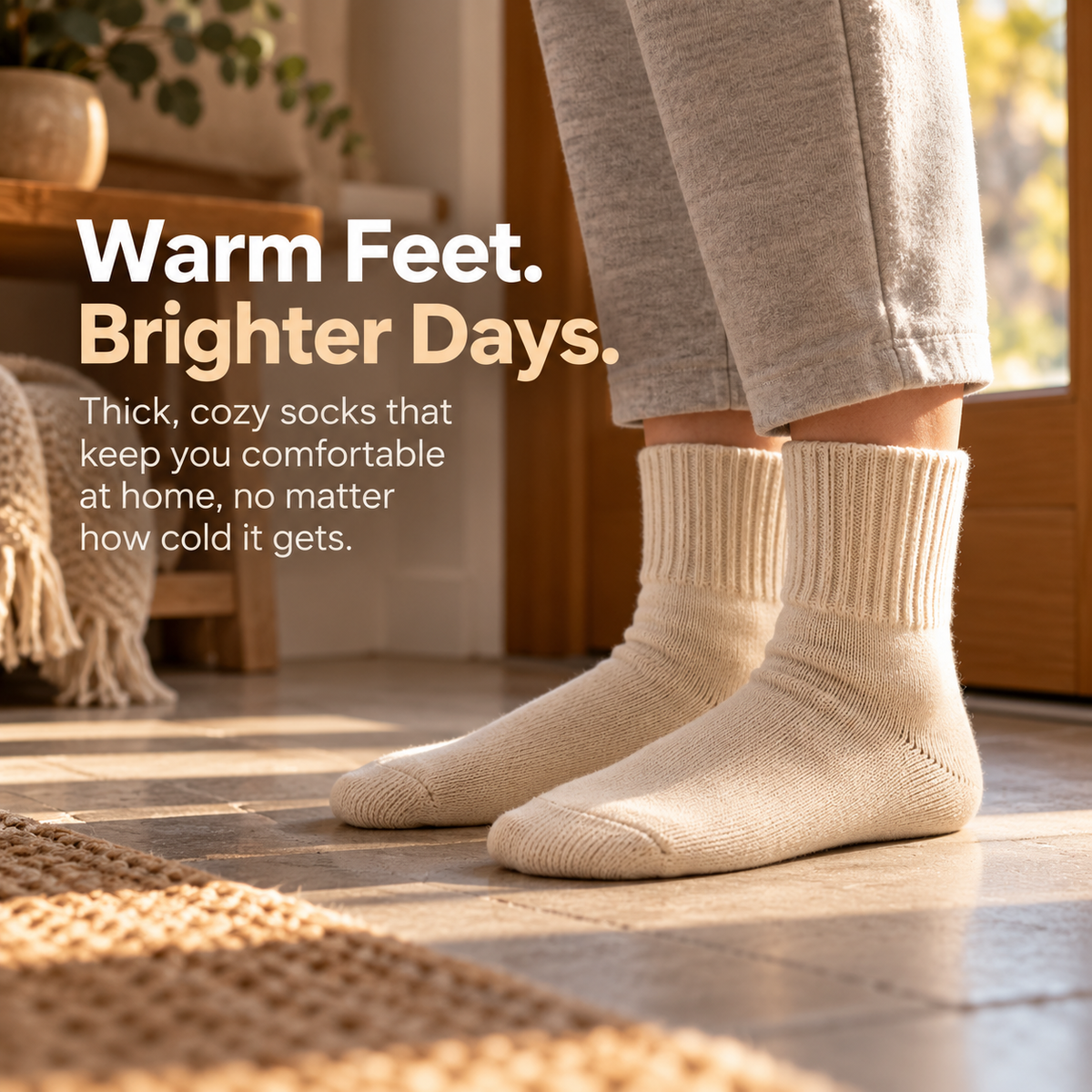 WolkenSocke™ | Gemütliche Slouchy Strick-Socken im 5er-Pack