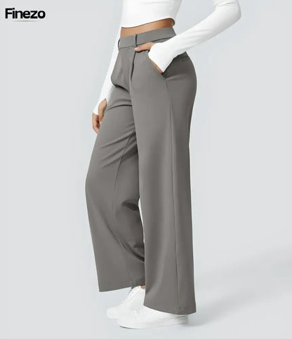Finezo™ - Weite Damenhose mit Hoher Taille | Nur heute 1+1 GRATIS & kostenloser Versand!