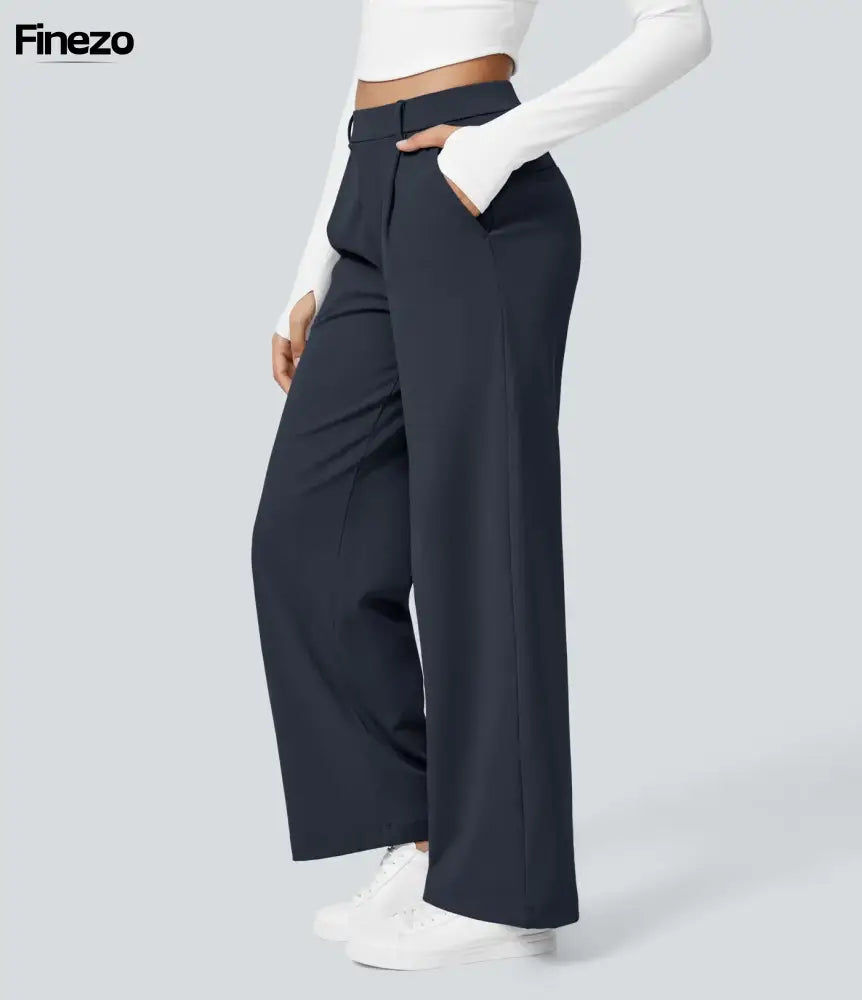 Finezo™ - Weite Damenhose mit Hoher Taille | Nur heute 1+1 GRATIS & kostenloser Versand!
