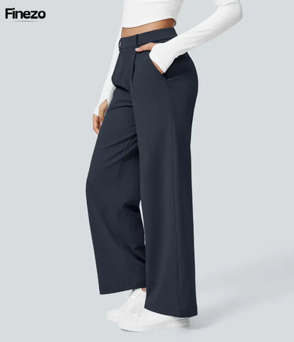 Finezo™ - Weite Damenhose mit Hoher Taille | Nur heute 1+1 GRATIS & kostenloser Versand!