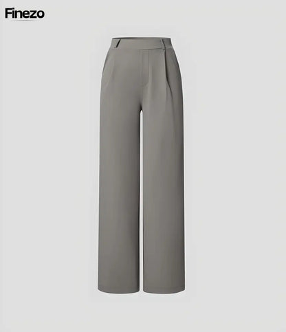 Finezo™ - Weite Damenhose mit Hoher Taille | Nur heute 1+1 GRATIS & kostenloser Versand!