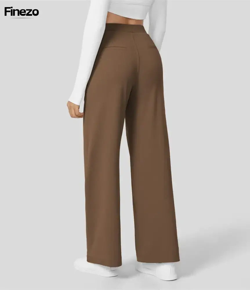 Finezo™ - Weite Damenhose mit Hoher Taille | Nur heute 1+1 GRATIS & kostenloser Versand!