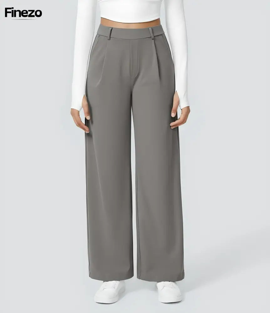 Finezo™ - Weite Damenhose mit Hoher Taille | Nur heute 1+1 GRATIS & kostenloser Versand!