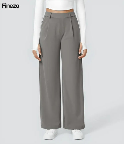 Finezo™ - Weite Damenhose mit Hoher Taille | Nur heute 1+1 GRATIS & kostenloser Versand!