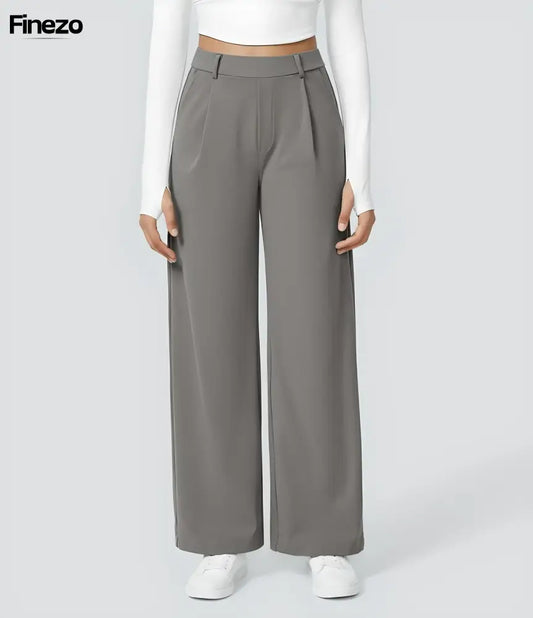 Finezo™ - Weite Damenhose mit Hoher Taille | Nur heute 1+1 GRATIS & kostenloser Versand!