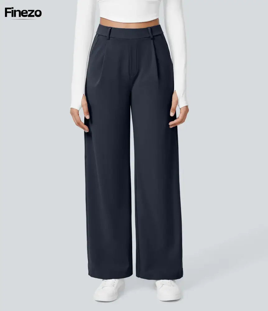 Finezo™ - Weite Damenhose mit Hoher Taille | Nur heute 1+1 GRATIS & kostenloser Versand!