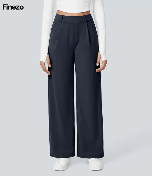Finezo™ - Weite Damenhose mit Hoher Taille | Nur heute 1+1 GRATIS & kostenloser Versand!