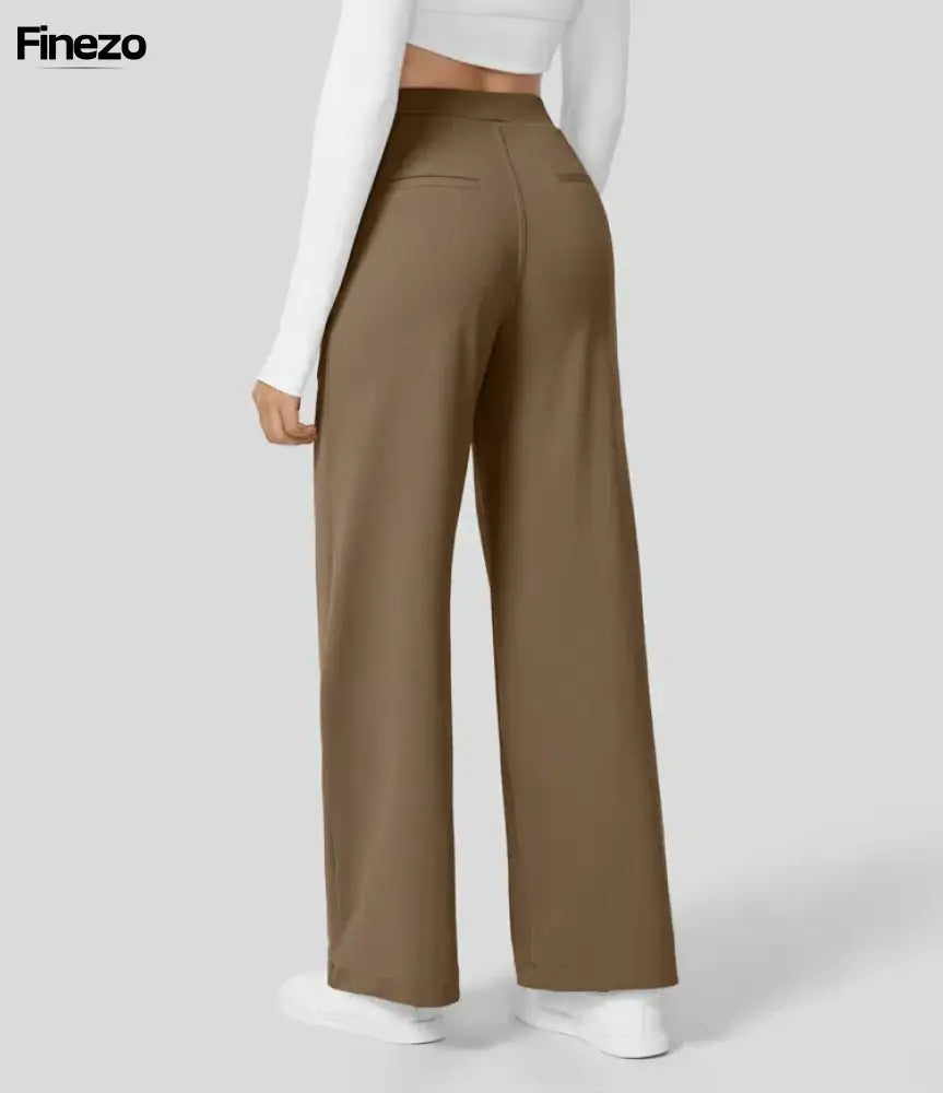Finezo™ - Weite Damenhose mit Hoher Taille | Nur heute 1+1 GRATIS & kostenloser Versand!
