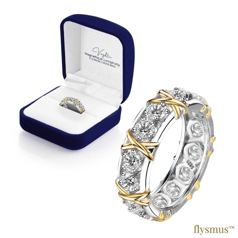 Flysmus™ Voghtic Magnetique Lvmphvity Cleaning Cross Ring