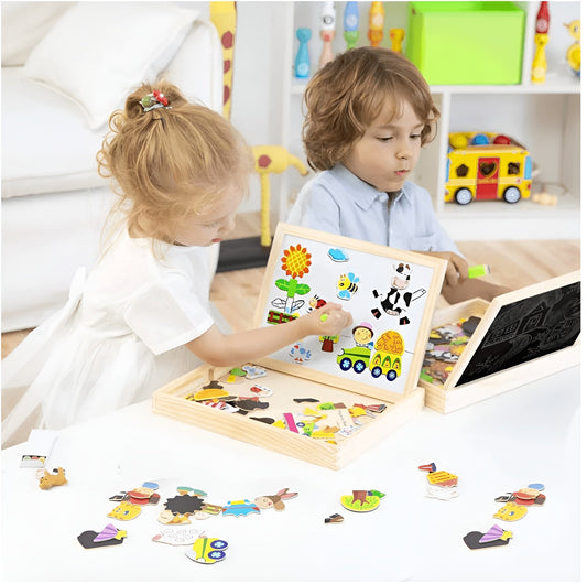 KreativTisch - Magnetischer doppelseitiger Zeichentisch für Kinder | 50% RABATT