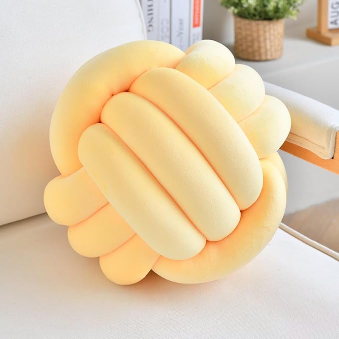 Velvet Cozy Knot Pillow – Handgemachtes Design-Dekokissen (11 Zoll)