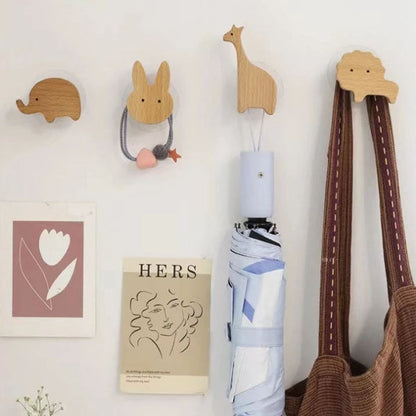 NordicPals – Set mit Wandhaken aus Holz in Tierform