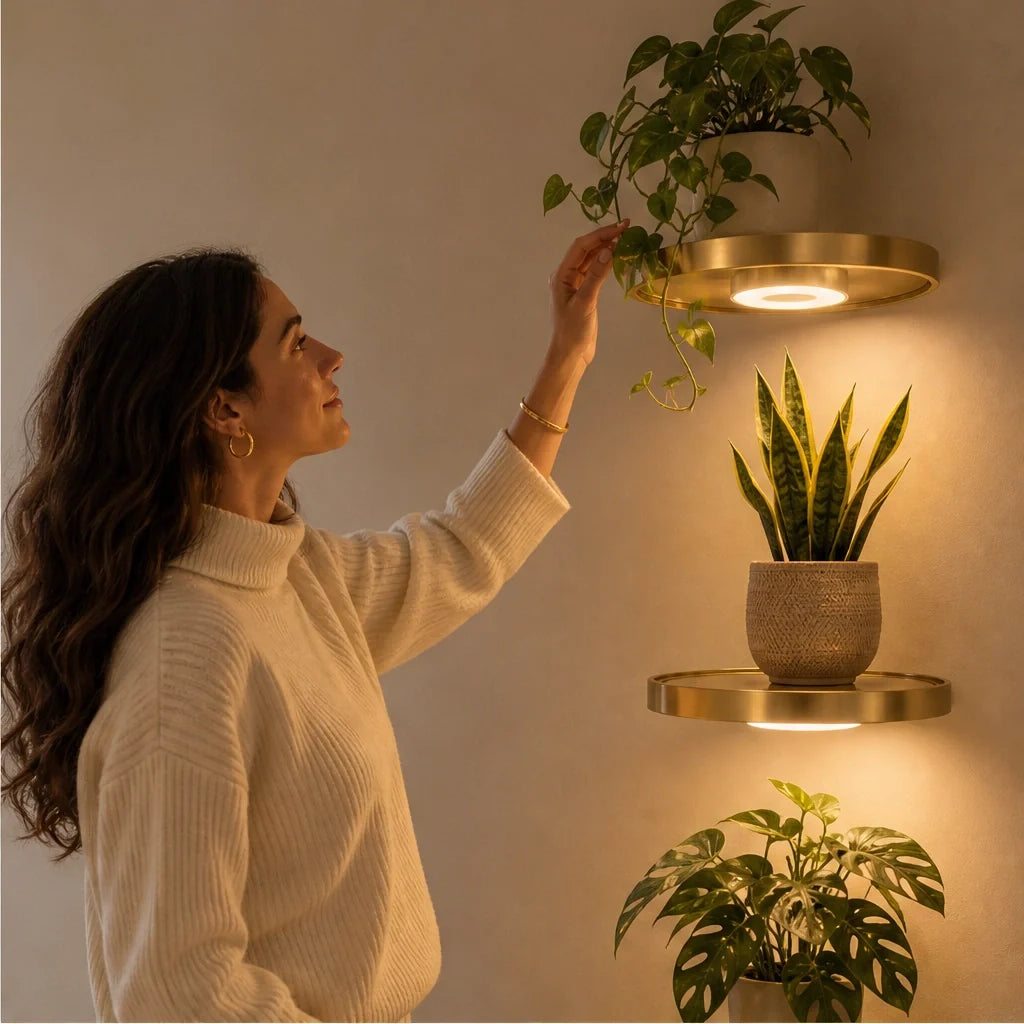 Alcove – Schwebendes Eckregal mit integrierter LED-Beleuchtung | 50 % Rabatt