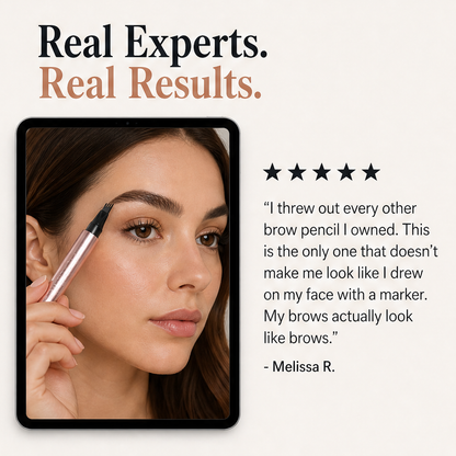 Plumelle – Waterproof 4-Tip Micro-Fork Eyebrow Pencil for Natural Hair-Like Brows - BUY 1 + 1 FREE