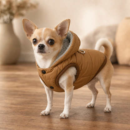 Trekwarm™ – Winddichter, fleecegefütterter Hundemantel mit Geschirrring