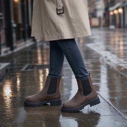 Traqora – Chelsea Boots mit weiter Passform und elastischen Einsätzen