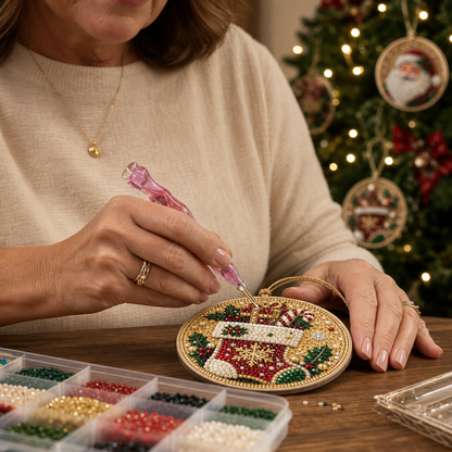 Yulebright™ – DIY-Weihnachtsbaumschmuck für Kinder zum Selbermachen & Aufhängen, 6-teilig