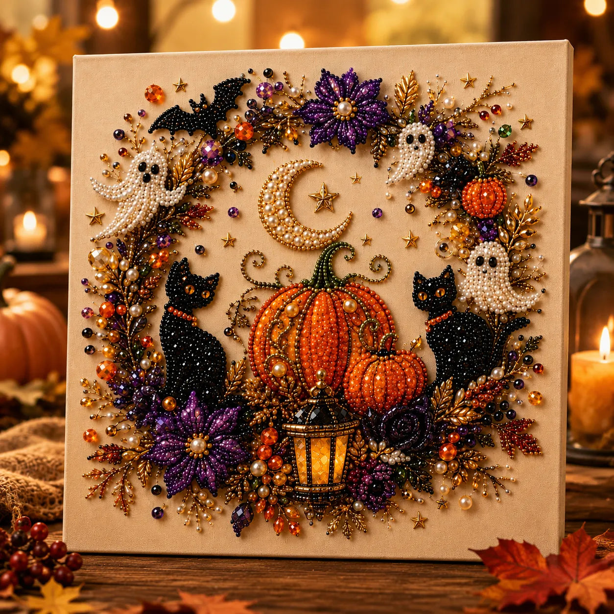 Beadory™ – Halloween-Perlenkunst-Set für gemütliche DIY-Wanddekoration