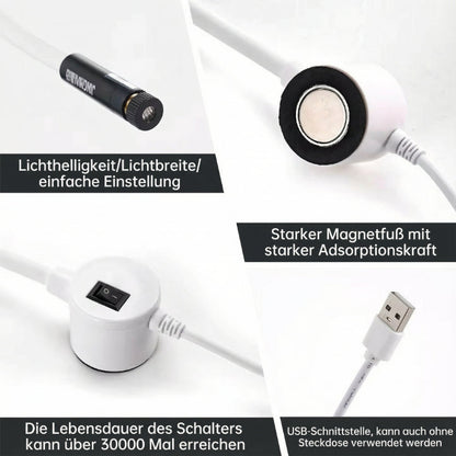 Magnetische Nähhilfe mit Licht