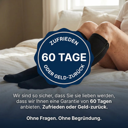 BeinLeicht™ | Kompressionsstrümpfe mit Reißverschluss – Unterstützen die Durchblutung & lindern Beschwerden bei Krampfadern