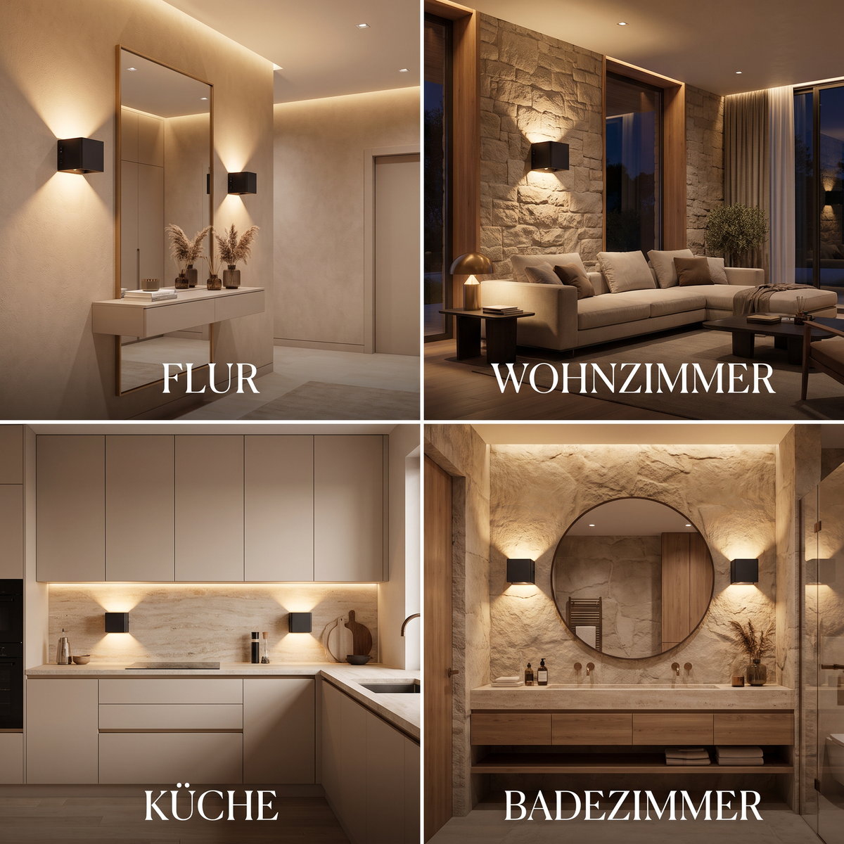 AuraGlow™ Magnetische LED-Wandleuchte