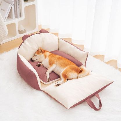 HundeBox™ | Hunde Autositz | Hundesitz für Rückbank | Hunde Auto Transportbox