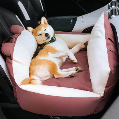 HundeBox™ | Hunde Autositz | Hundesitz für Rückbank | Hunde Auto Transportbox
