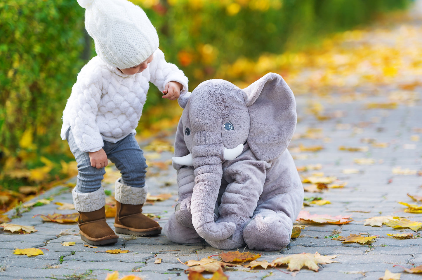 Cuddlephant™ | Baby-Elefanten-Kissen