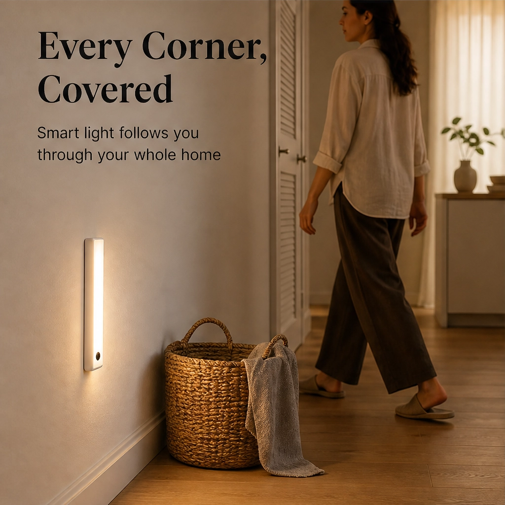 Lumora – Motion Sensor LED Light with 3 Color Temperatures, Wireless & Rechargeable + 50%OFF