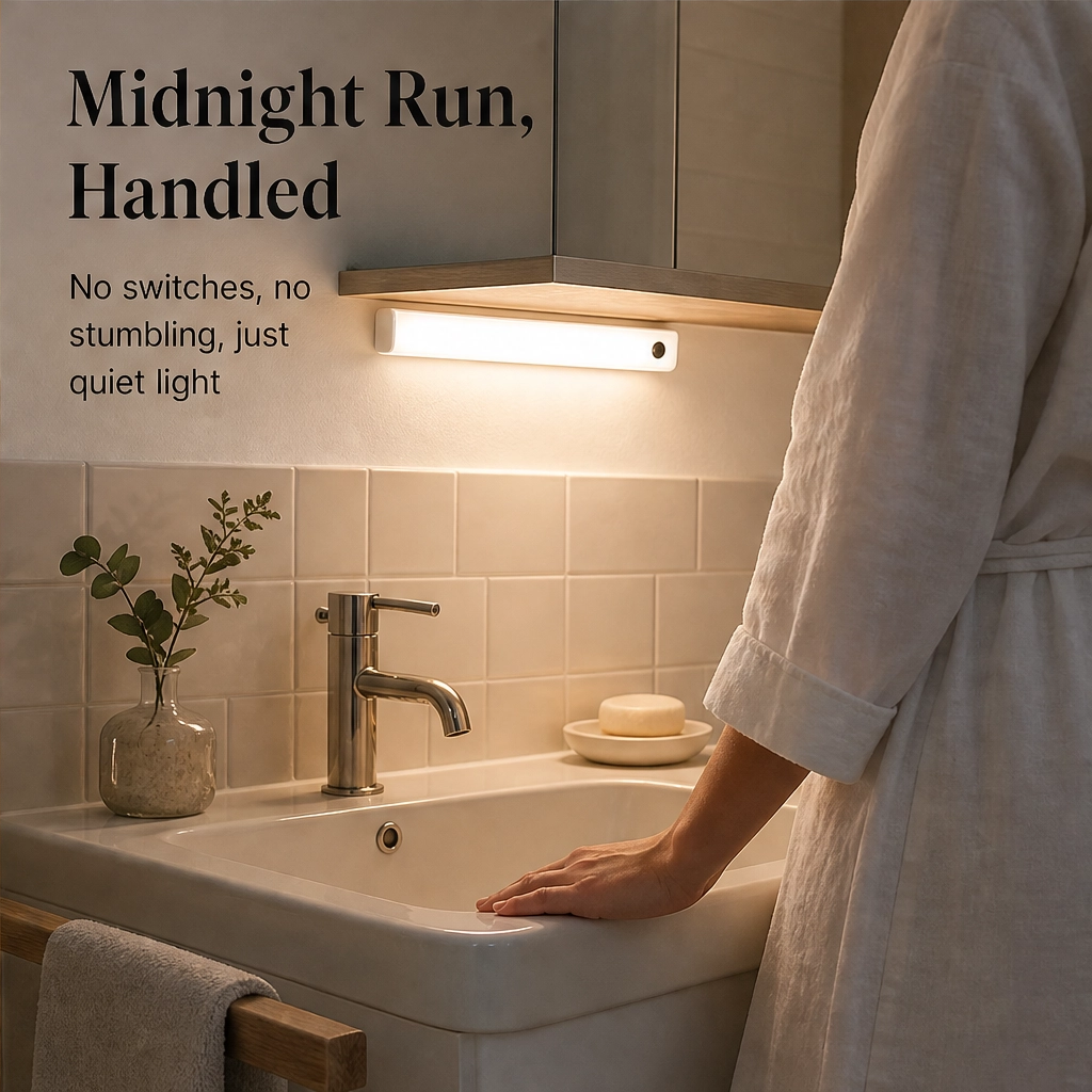 Lumora – Motion Sensor LED Light with 3 Color Temperatures, Wireless & Rechargeable + 50%OFF
