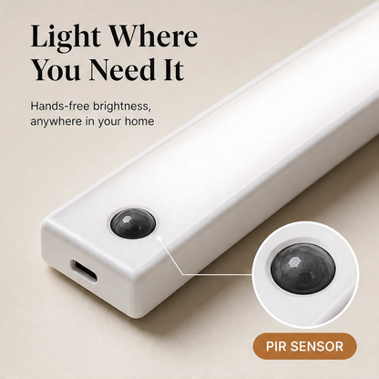 Lumora – Motion Sensor LED Light with 3 Color Temperatures, Wireless & Rechargeable + 50%OFF