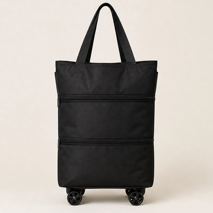 Stowden – Foldable 2-in-1 Shopping Cart & Shoulder Bag with Silent Wheels + 50% OFF