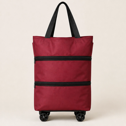 Stowden – Foldable 2-in-1 Shopping Cart & Shoulder Bag with Silent Wheels + 50% OFF