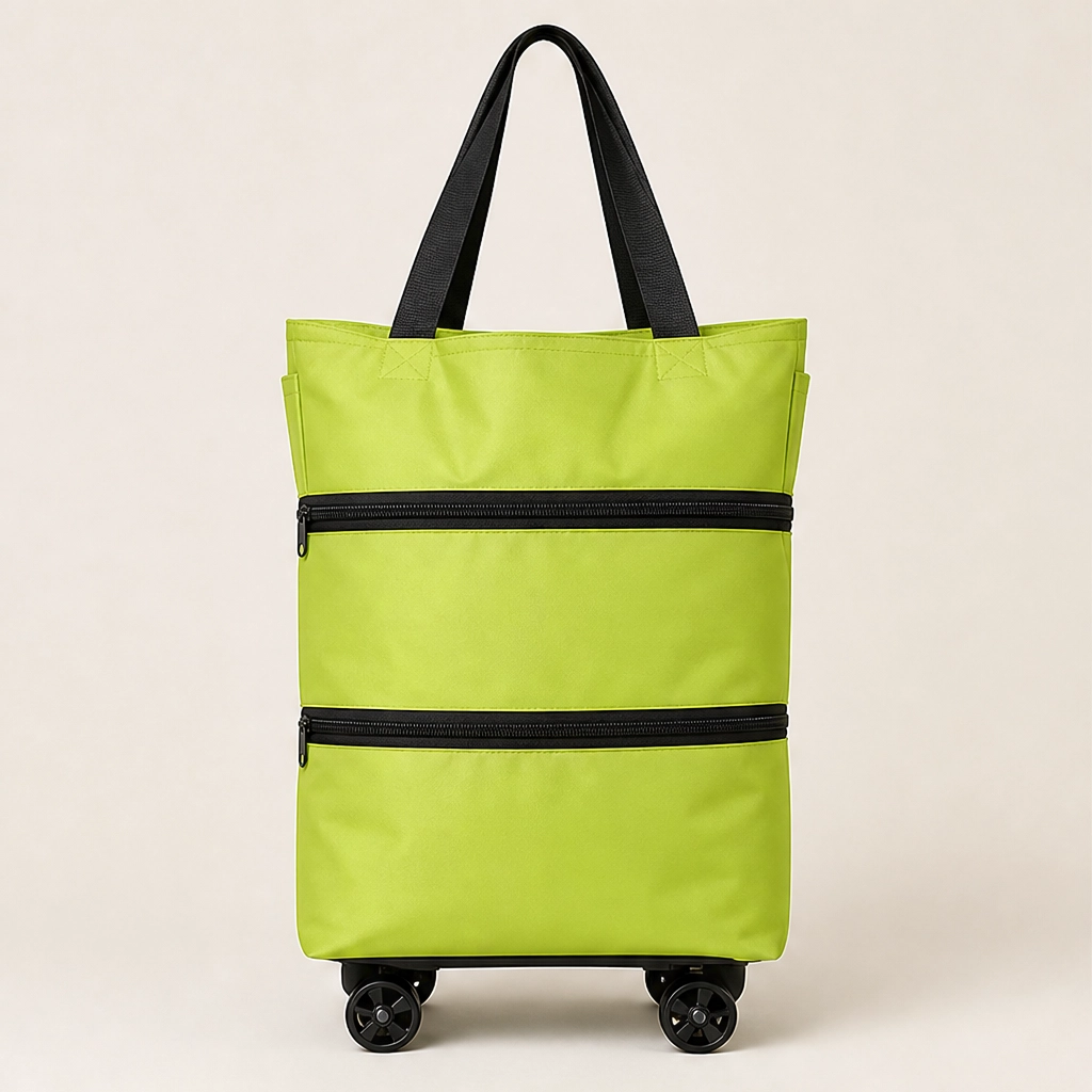 Stowden – Foldable 2-in-1 Shopping Cart & Shoulder Bag with Silent Wheels + 50% OFF