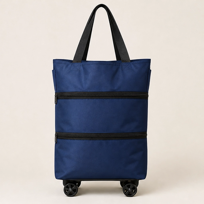 Stowden – Foldable 2-in-1 Shopping Cart & Shoulder Bag with Silent Wheels + 50% OFF