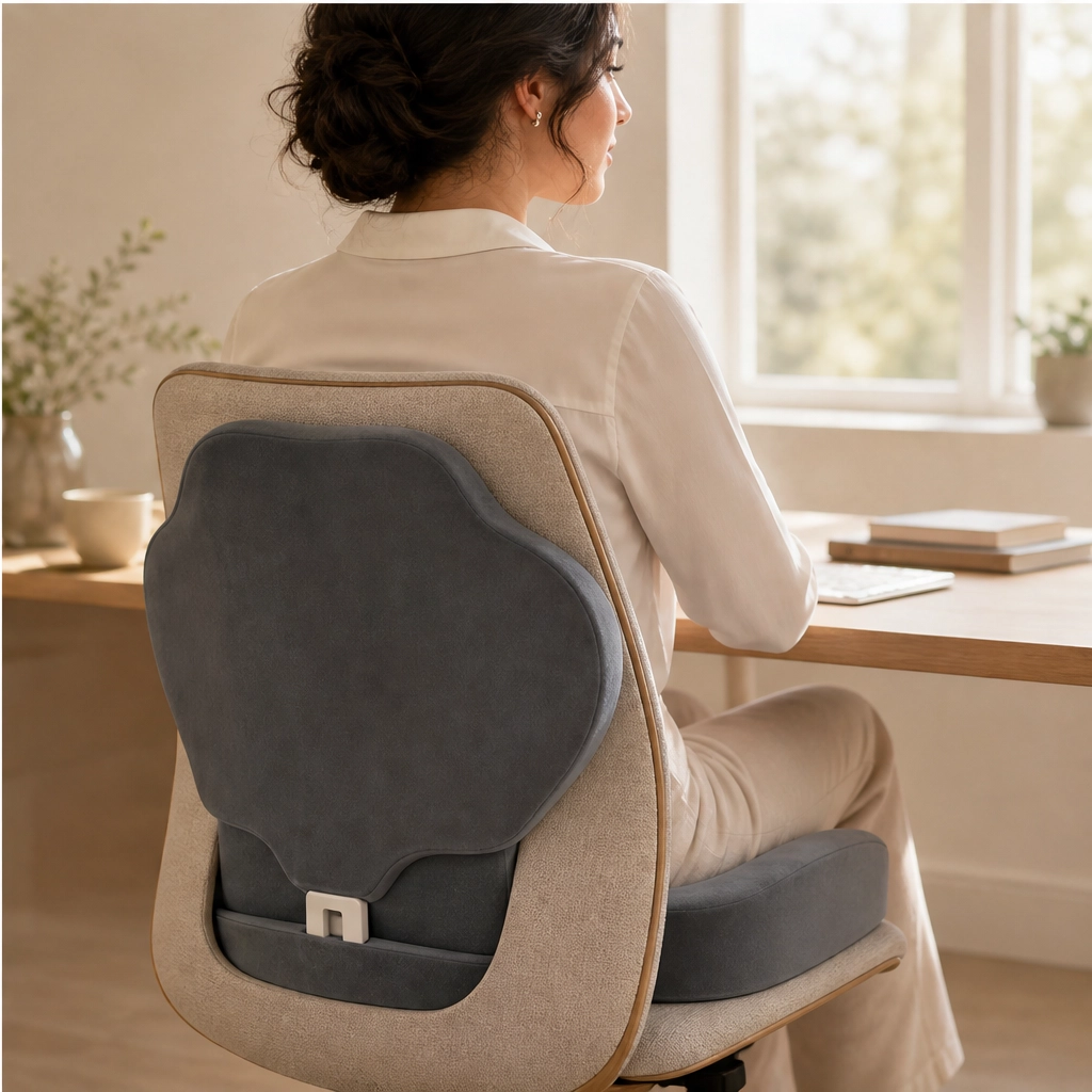 Cradleform – Ergonomic Memory Foam Seat & Lumbar Support Cushion + 50% OFF