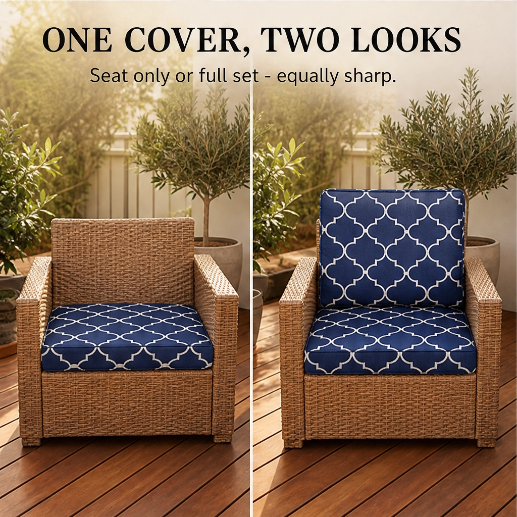 Willowdale™ – Ultra-Stretch Water-Repellent Patio Cushion Covers + 50% OFF