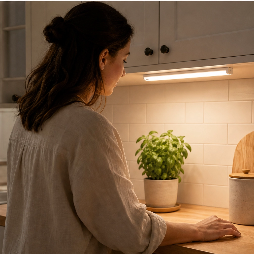 Lumora – Motion Sensor LED Light with 3 Color Temperatures, Wireless & Rechargeable + 50%OFF