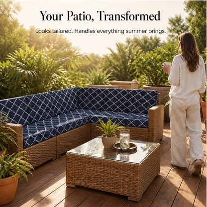 Willowdale™ – Ultra-Stretch Water-Repellent Patio Cushion Covers + 50% OFF